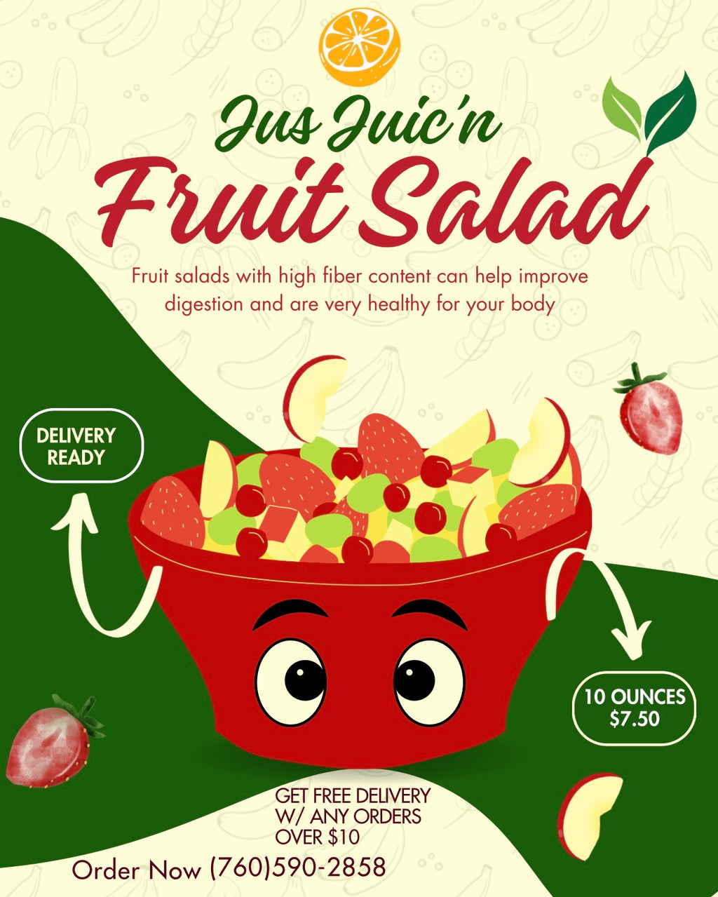Jus Juic’n 10oz fruit salads bowls